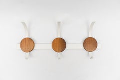 Minimalistic Scandinavian Wall Coat Rack, 1960s