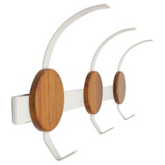 Appendiabiti da parete scandinavo minimalista, anni '60