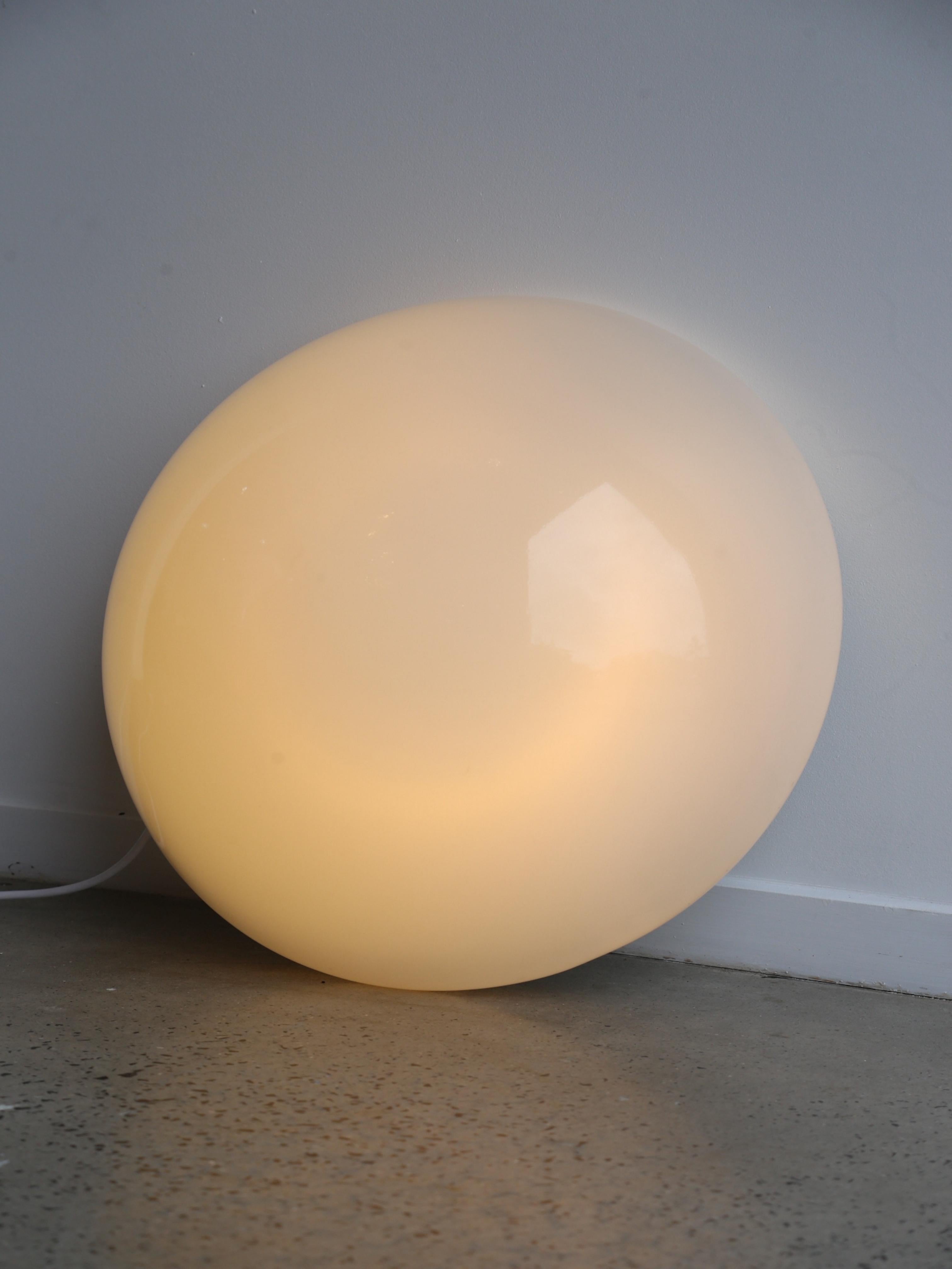 Mid-Century Modern Minimalistic Semisferma Wall or Ceiling Light by Elio Martinelli, 1970s For Sale