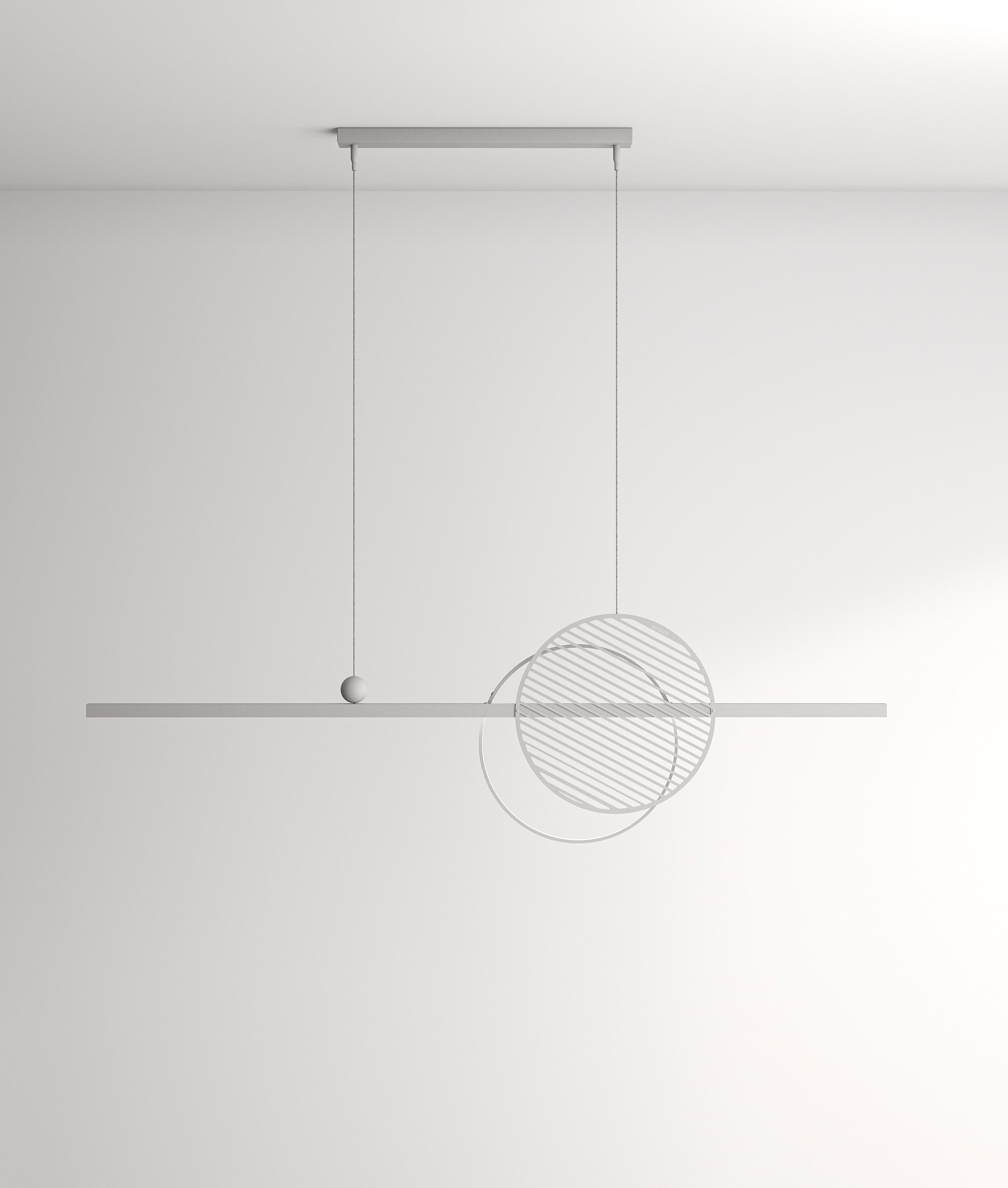 Minimalistic Ukraine Ceiling Lamp, Glass Edition, Modern Style For Sale 2