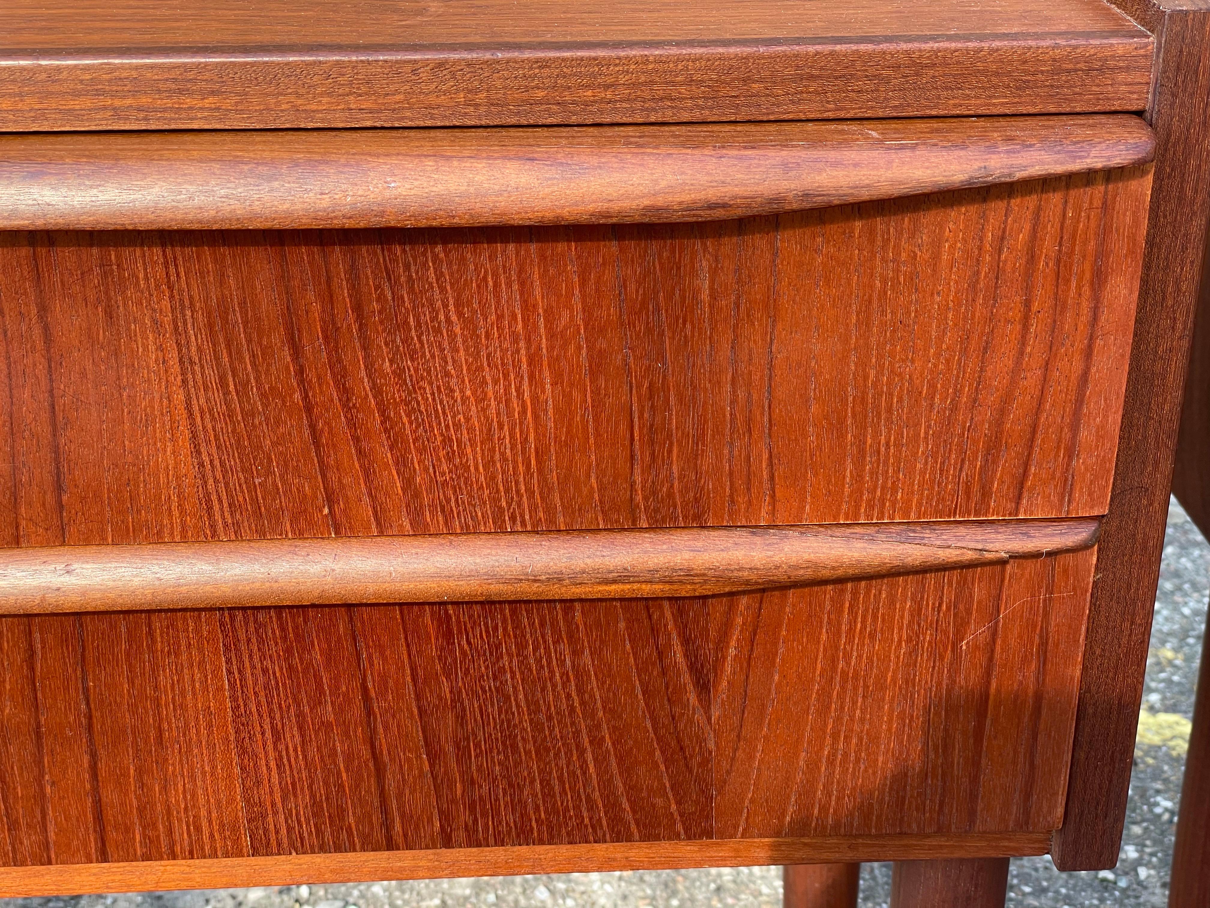 Mid-20th Century Minimalistic vintage 1960´s Danish mid century teak nightstands For Sale