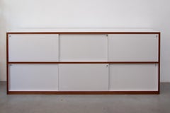 Minimalistic White Six Doors Dressoir designed by Alfred Hendrickx for Belform.