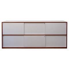 Minimalistic White Six Doors Dressoir designed by Alfred Hendrickx for Belform.