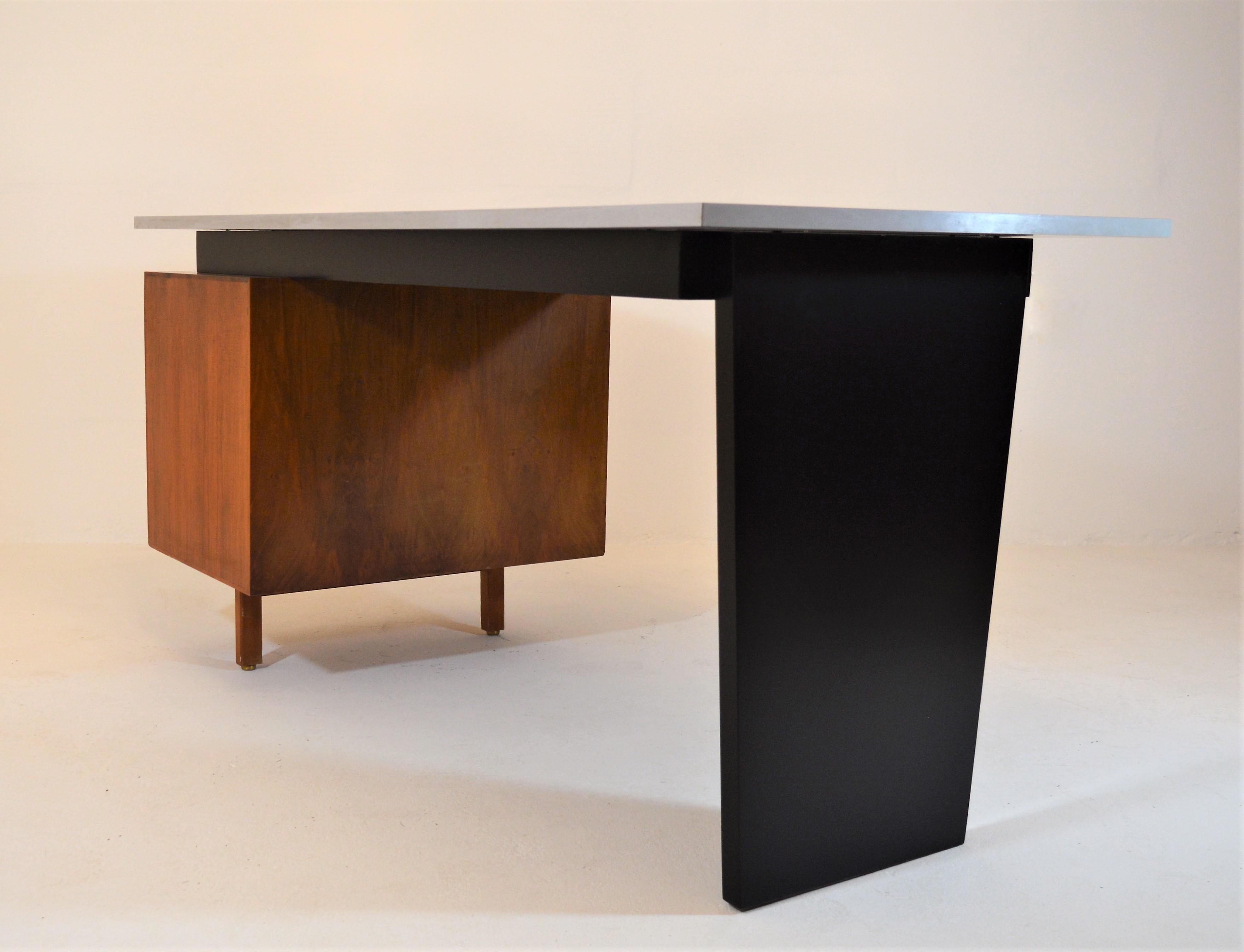 Minimalistic Writing-Desk by Jos De Mey , for Van Den Berghe & Pauvers, Belgium 3