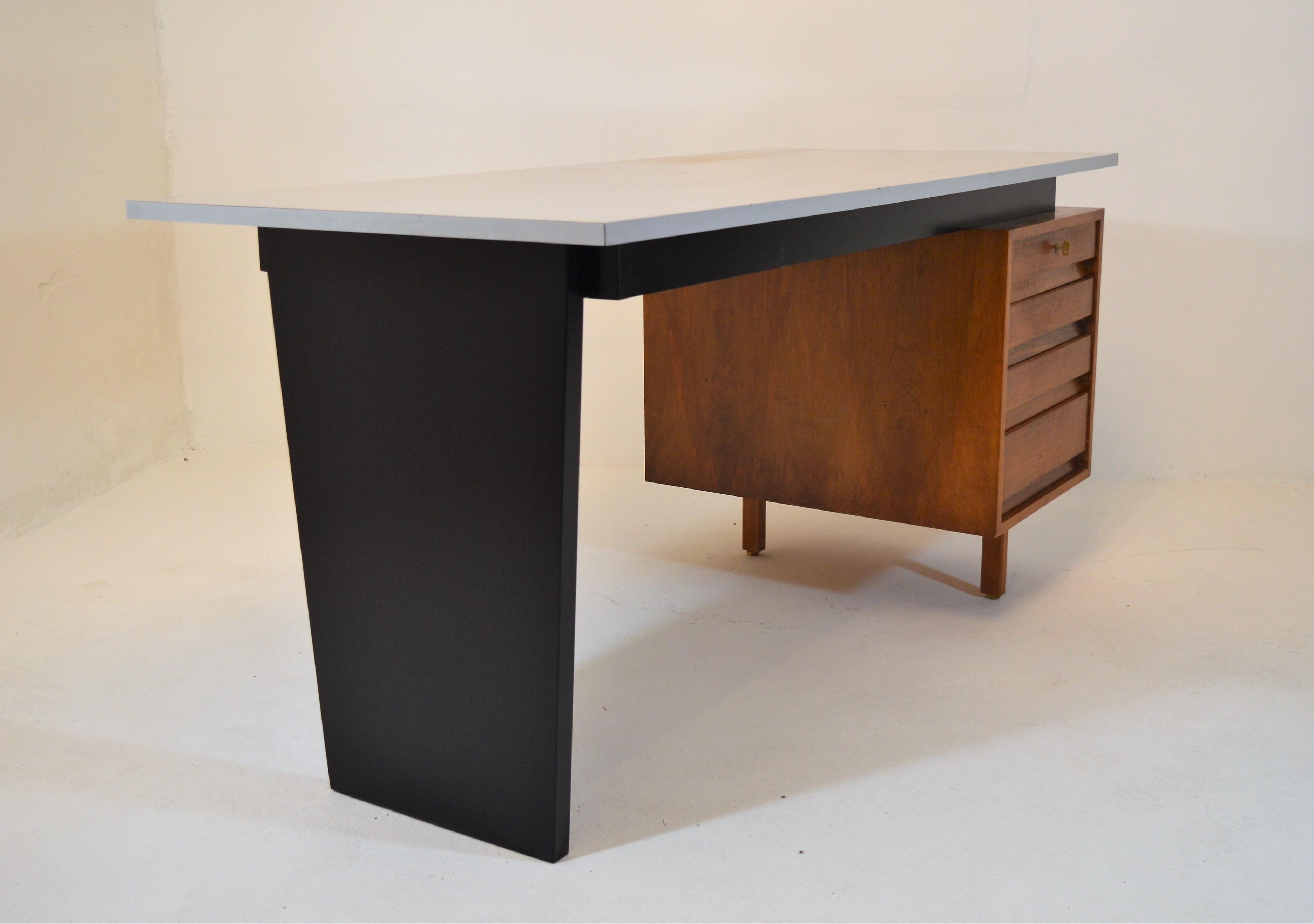 Minimalistic Writing-Desk by Jos De Mey , for Van Den Berghe & Pauvers, Belgium 1