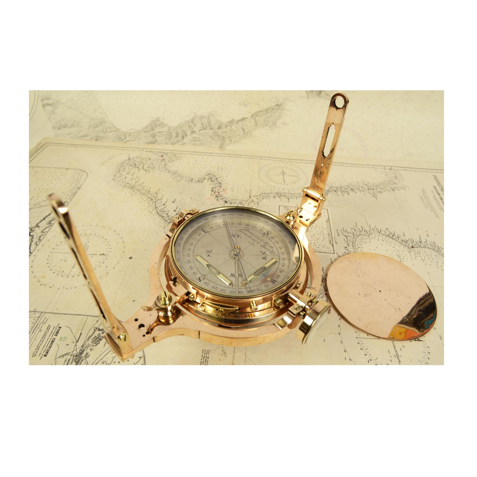 Mining Topographic Compass Davis & Son London First Half of the 1800s 4