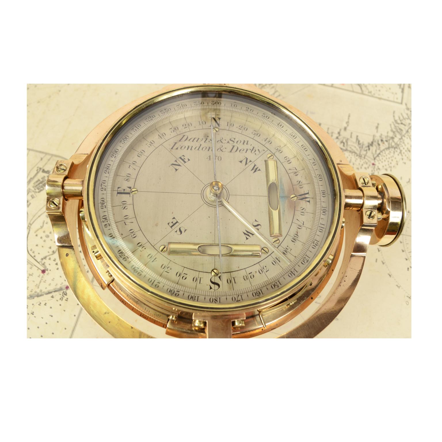 Mining Topographic Compass Davis & Son London First Half of the 1800s 7