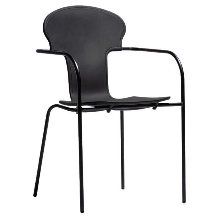 Anodized Minivarius Brown Chair by Oscar Tusquets