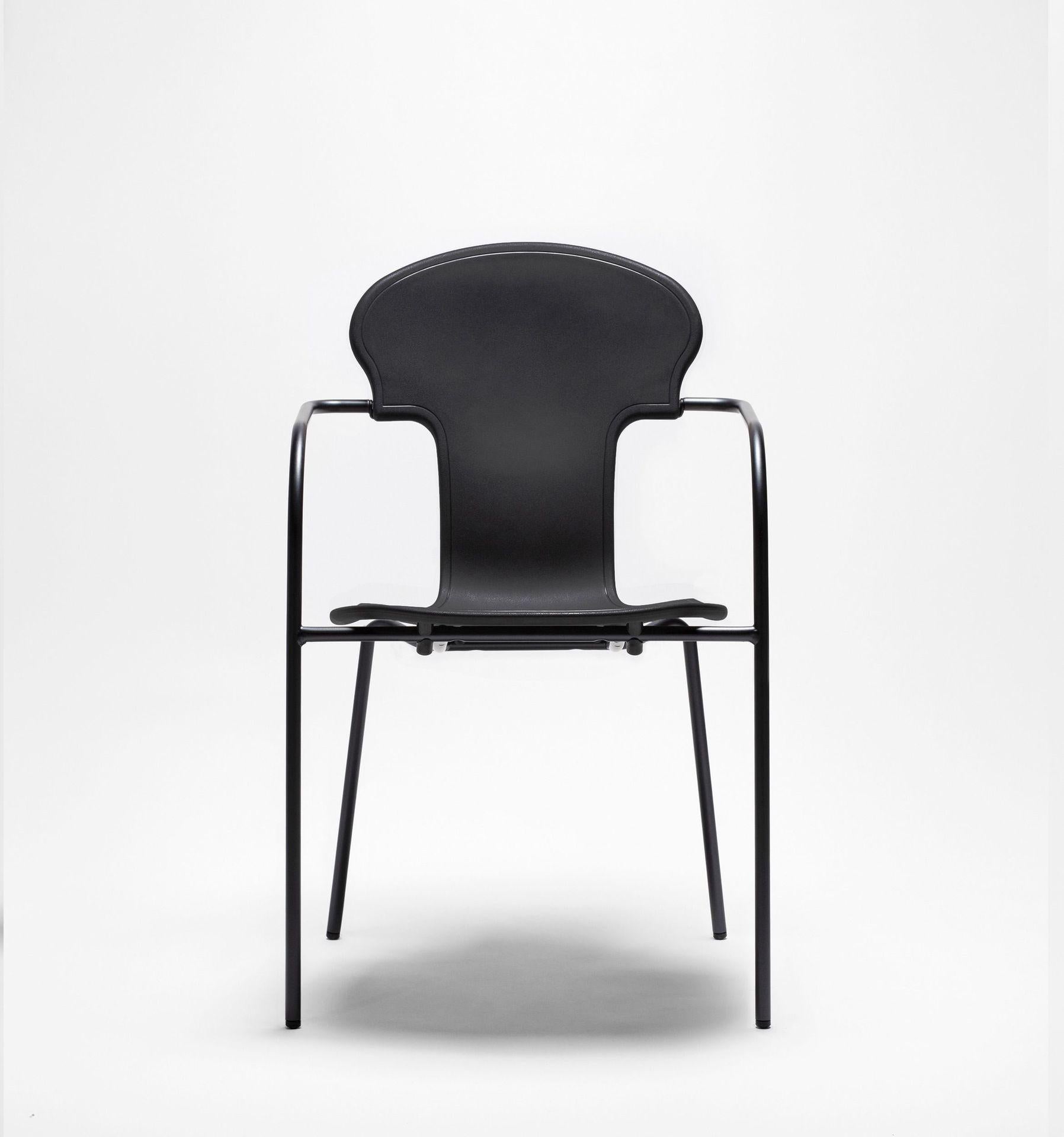 Contemporary Minivarius Brown Chair by Oscar Tusquets