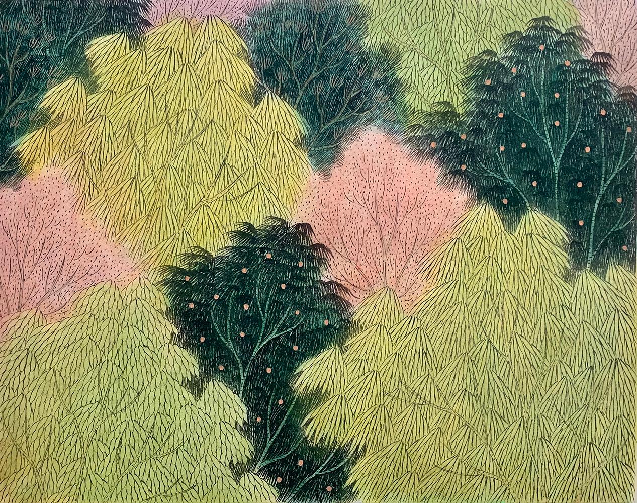 Minjoo Kim Landscape Painting - Forest