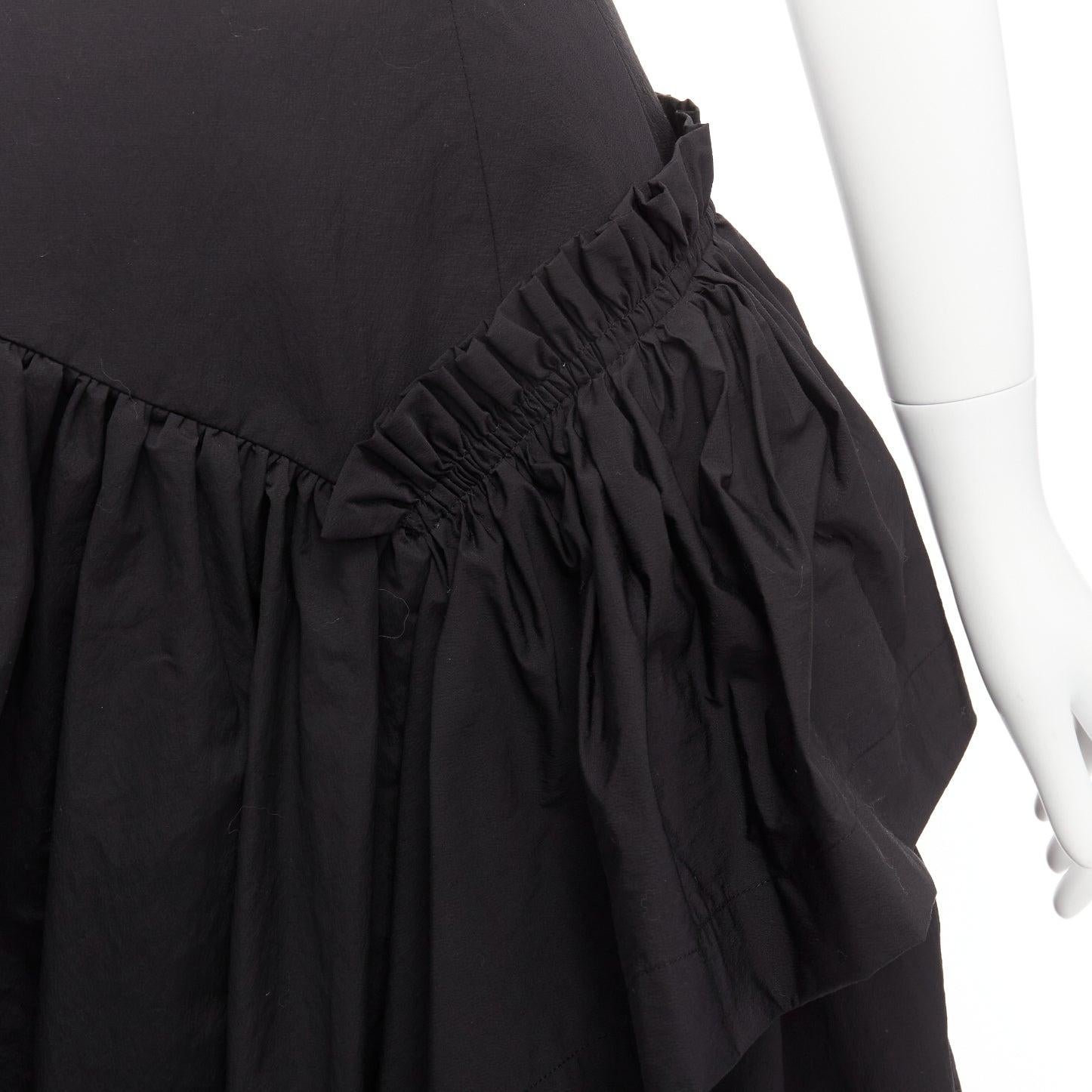 MINJUKIM 2022 black polyester ruffle trim full skirt IT34 XS
Reference: AAWC/A00590
Brand: Minjukim
Collection: 2022
Material: Polyester, Blend
Color: Black
Pattern: Solid
Closure: Zip
Lining: Black Polyester
Extra Details: Dual side pockets. Side