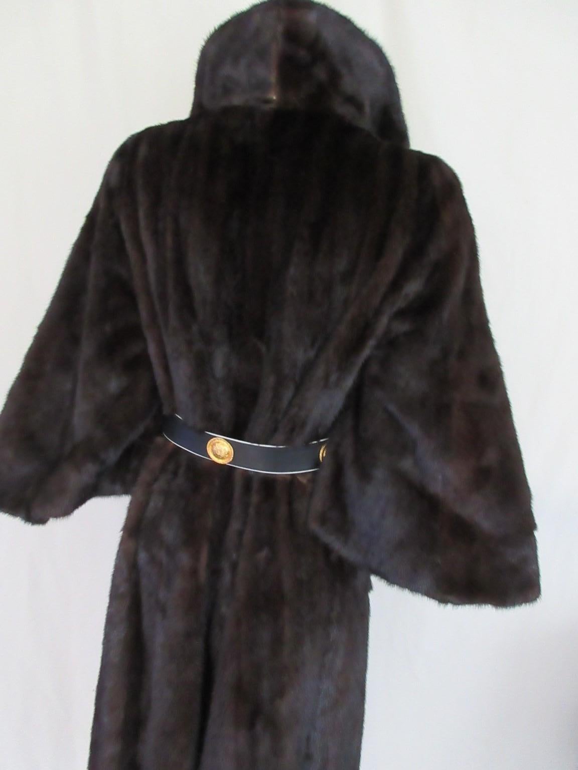 Mink Cape Style Fur Coat For Sale 2