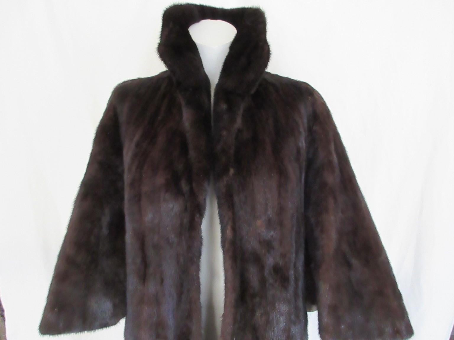 Mink Cape Style Fur Coat For Sale 4