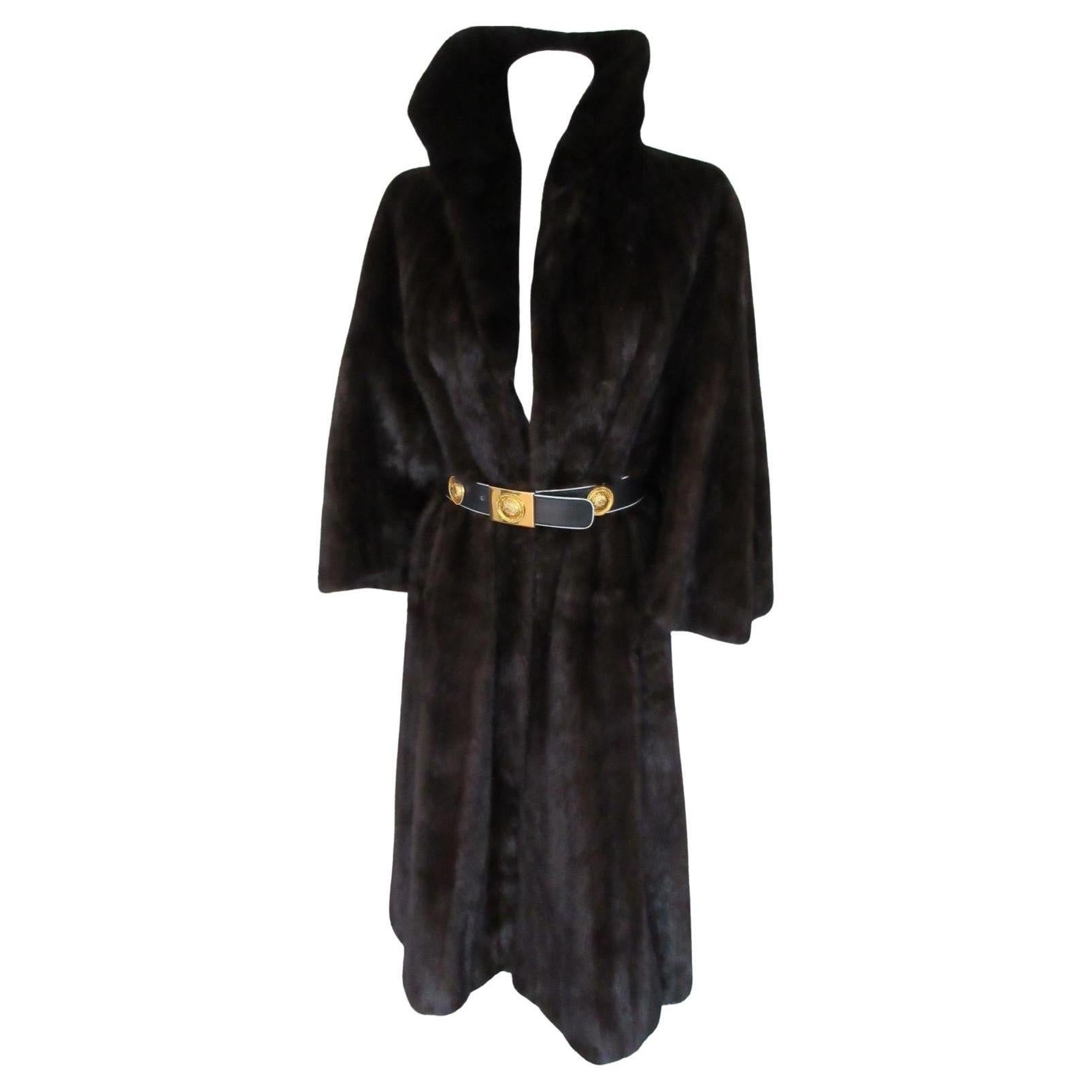 Mink Cape Style Fur Coat For Sale