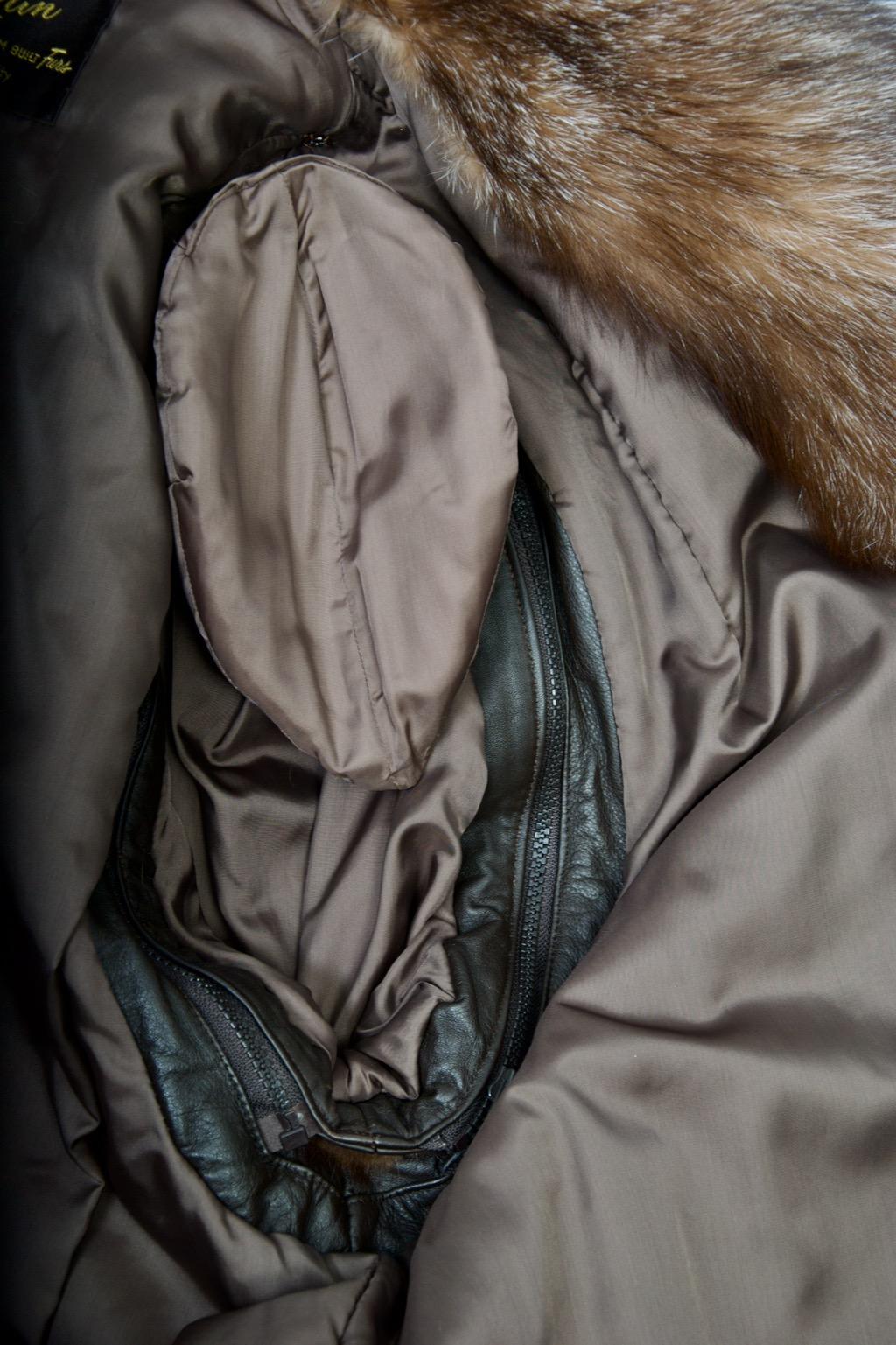 Nerz Cabrio Jacke/Weste mit Fuchsbesatz, Large im Angebot 9