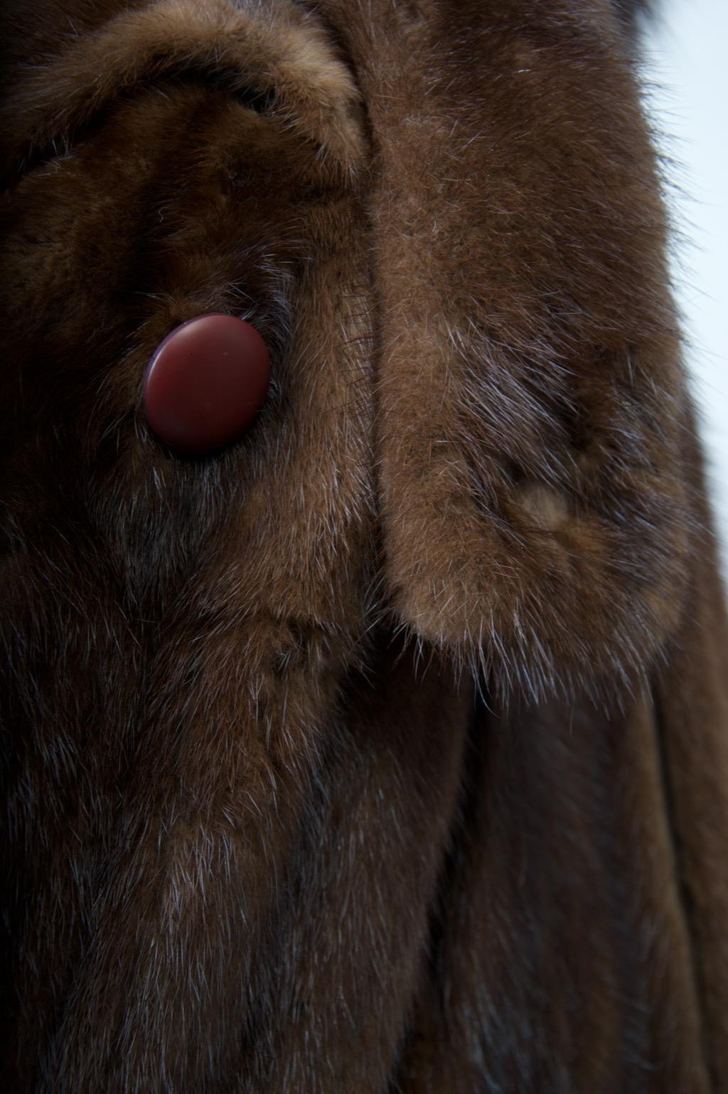 Nerz Cabrio Jacke/Weste mit Fuchsbesatz, Large im Angebot 4