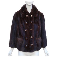 Zweireihige Pelzjacke aus Nerz, C.1960