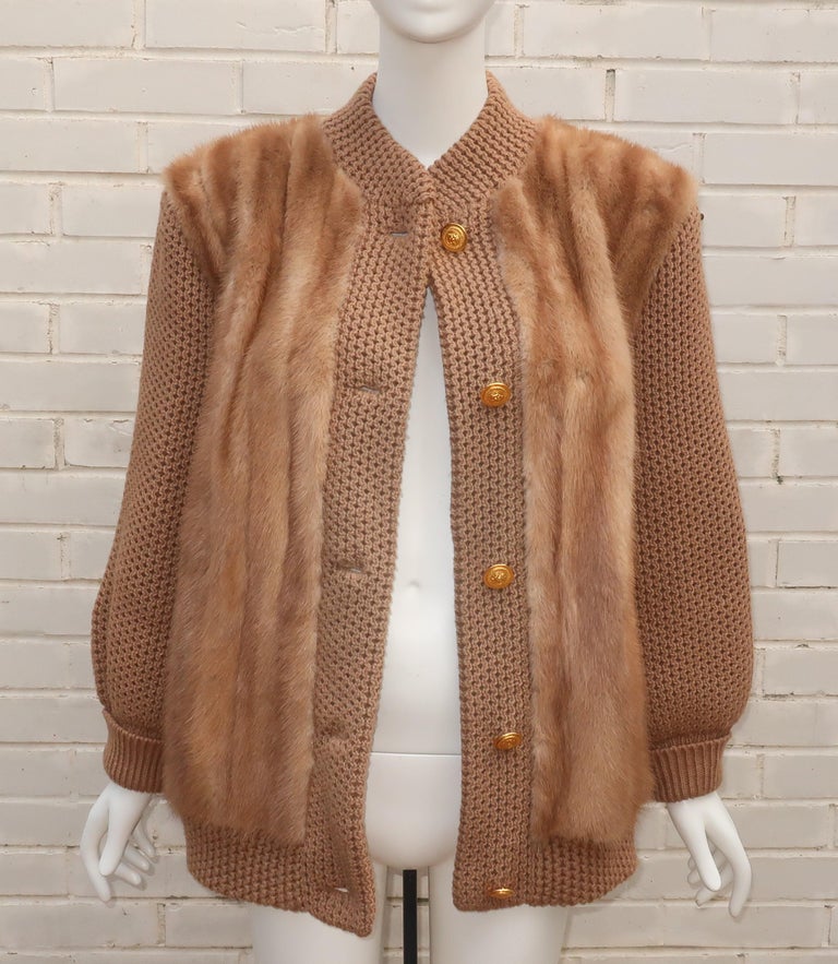 Mink sweater jacket best sale