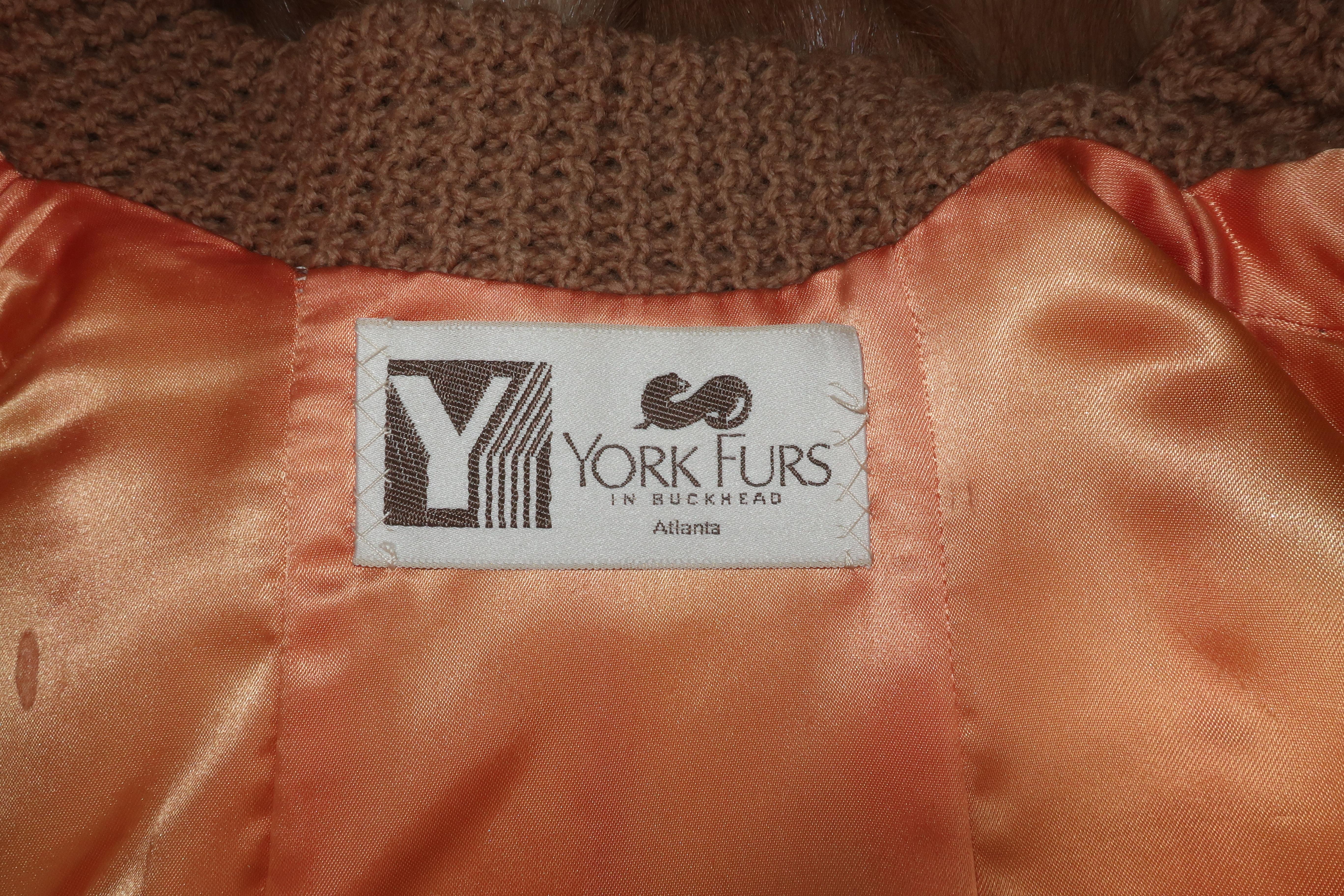 Mink Fur Cardigan Sweater Jacket, 1980’s 7