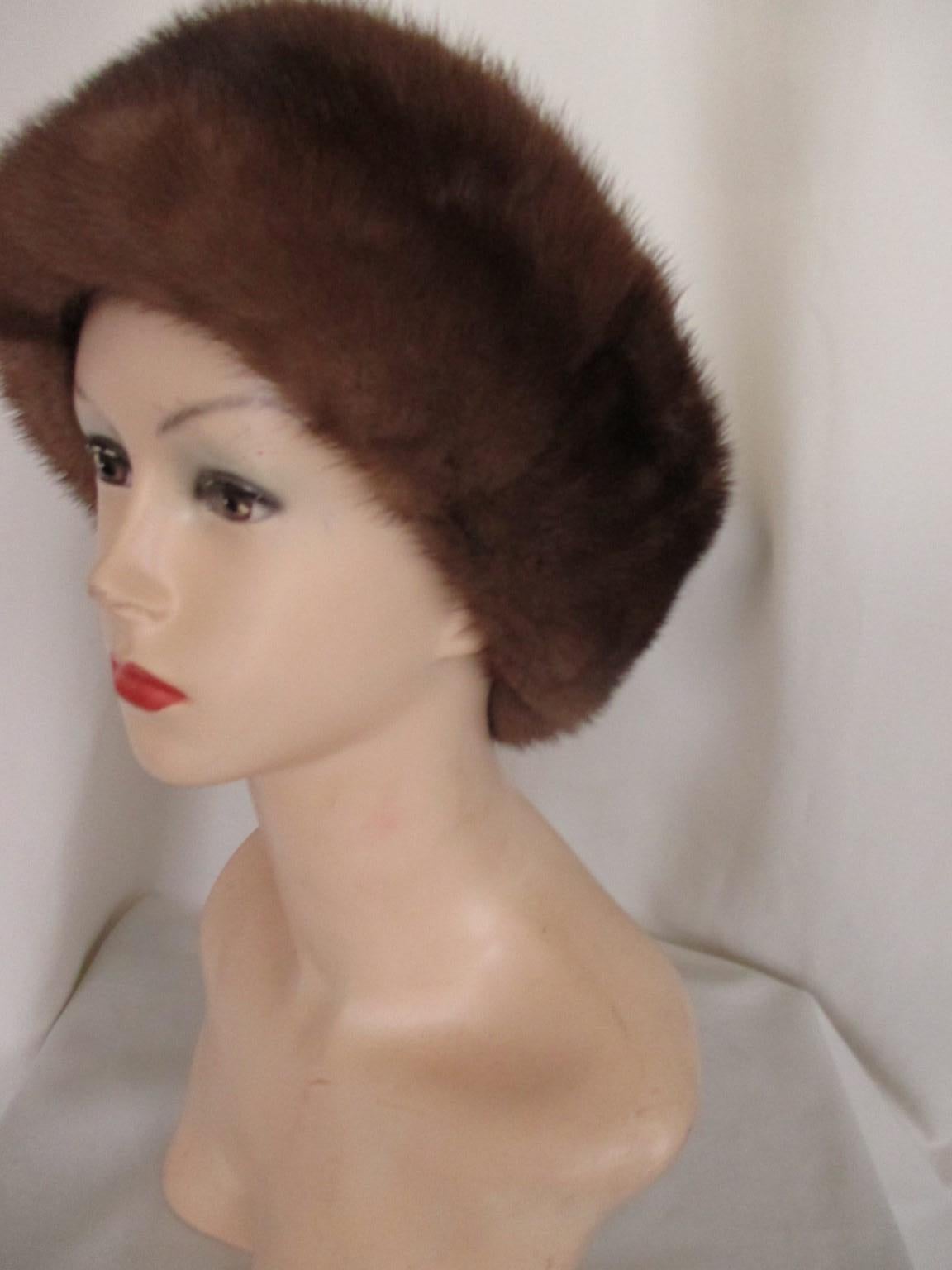 Mink Fur Head Band In Good Condition In Amsterdam, NL