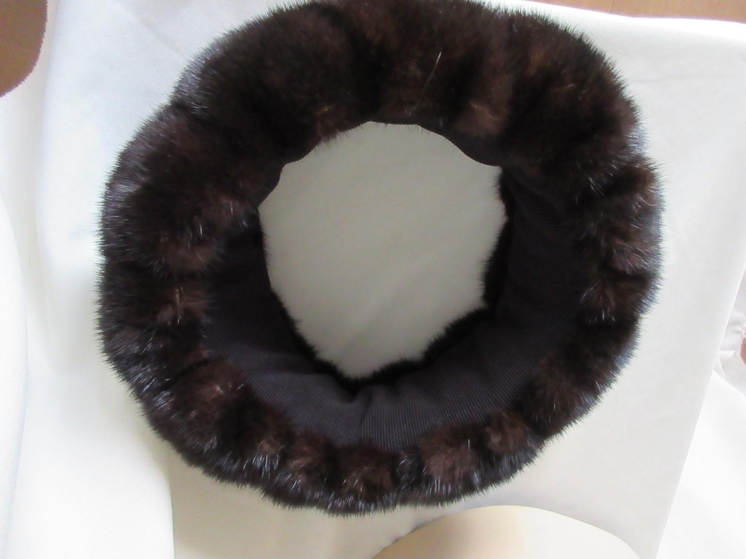 Bandeau en fourrure de vison Unisexe en vente