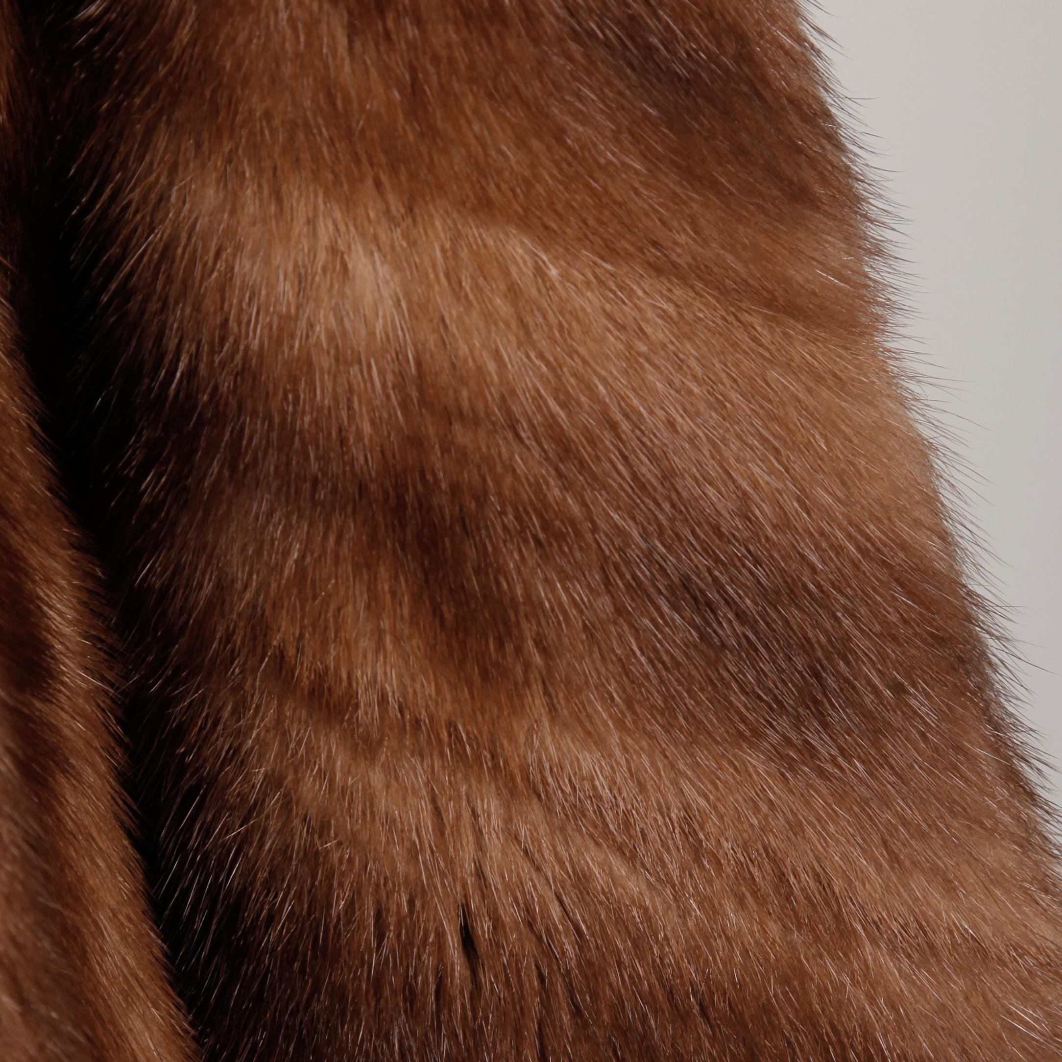 Mink + Sable Fur Coat In Excellent Condition In Sparks, NV