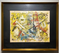 RARE 1950’s Avante-Garde FEMALE American Abstract Expressionist painting