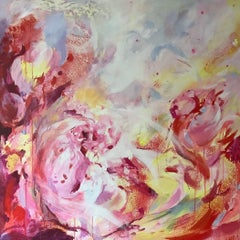Sonata - beauté florale abstraite originale dans des teintes contemporaines, The Modern Art