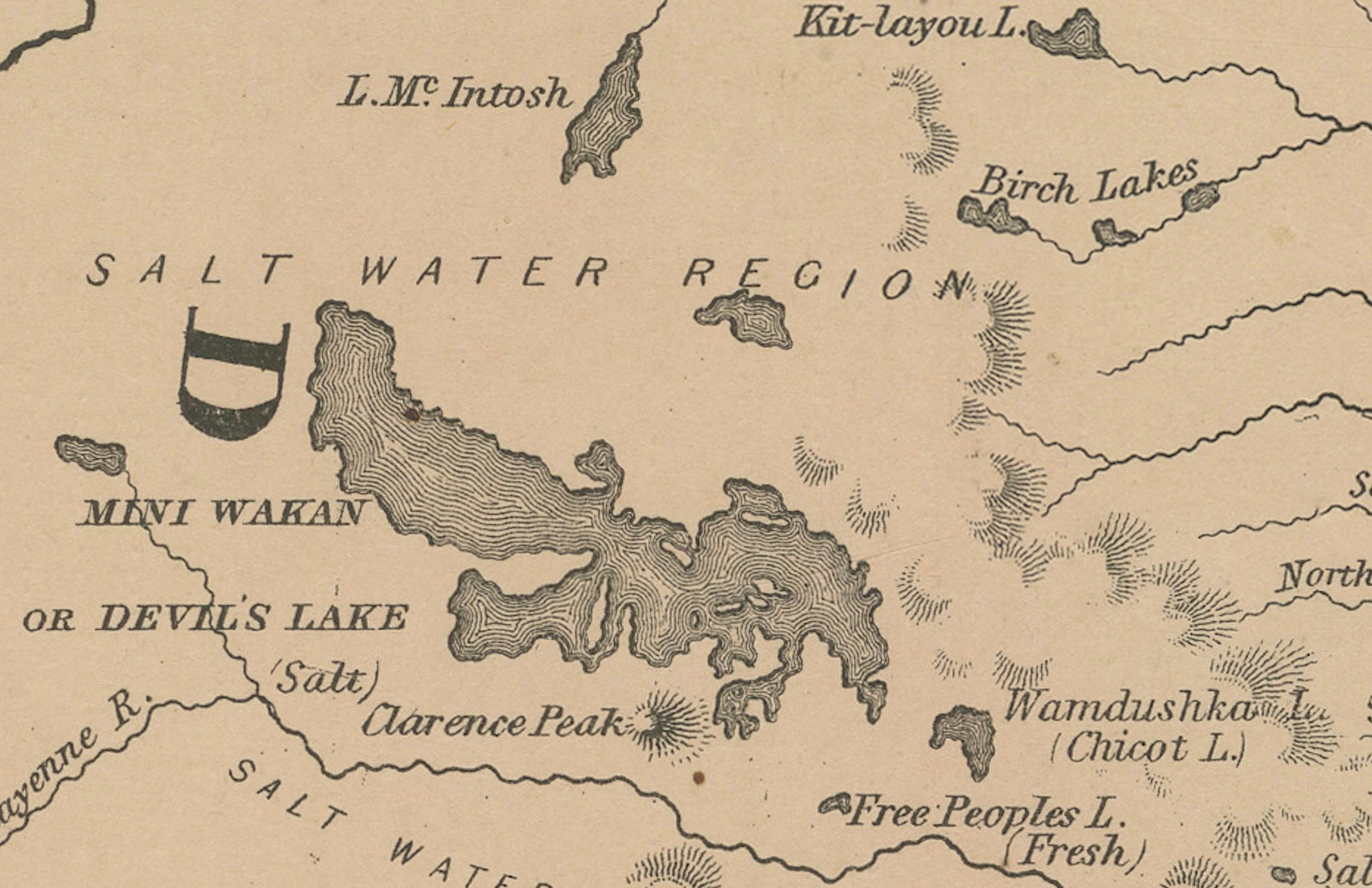 Mappa del Minnesota e del Dakota - Johnson, colorata a mano, USA, 1864 ca. In condizioni buone in vendita a Langweer, NL