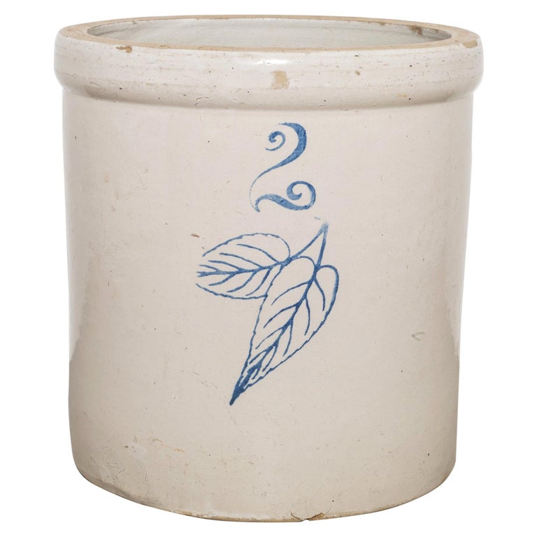 Minnesota Stoneware Co. Red Wing 2 Gallon Crock, circa 1900 For Sale at 1stDibs