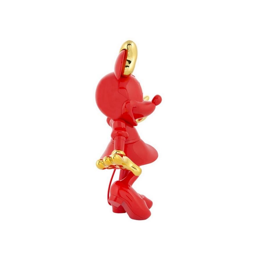 Contemporary In Stock in Los Angeles, Minnie Mouse Red / Gold, Pop Sculpture Figurine