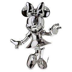 Minnie Mouse Silbermetallic, Pop-Skulptur Figur