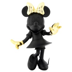 Auf Lager in Los Angeles, Minnie Mouse Schwarz oder Gold, Pop-Skulptur-Figur