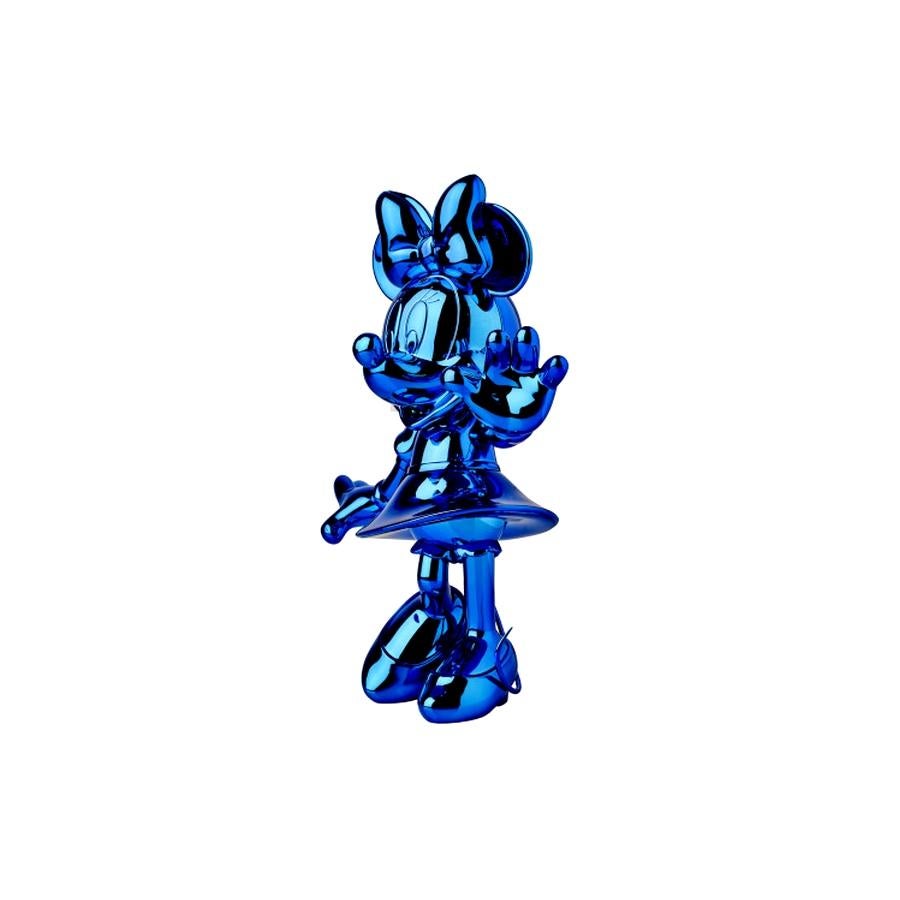 French Minnie Mouse Blue Metallic, Pop Sculpture Figurine