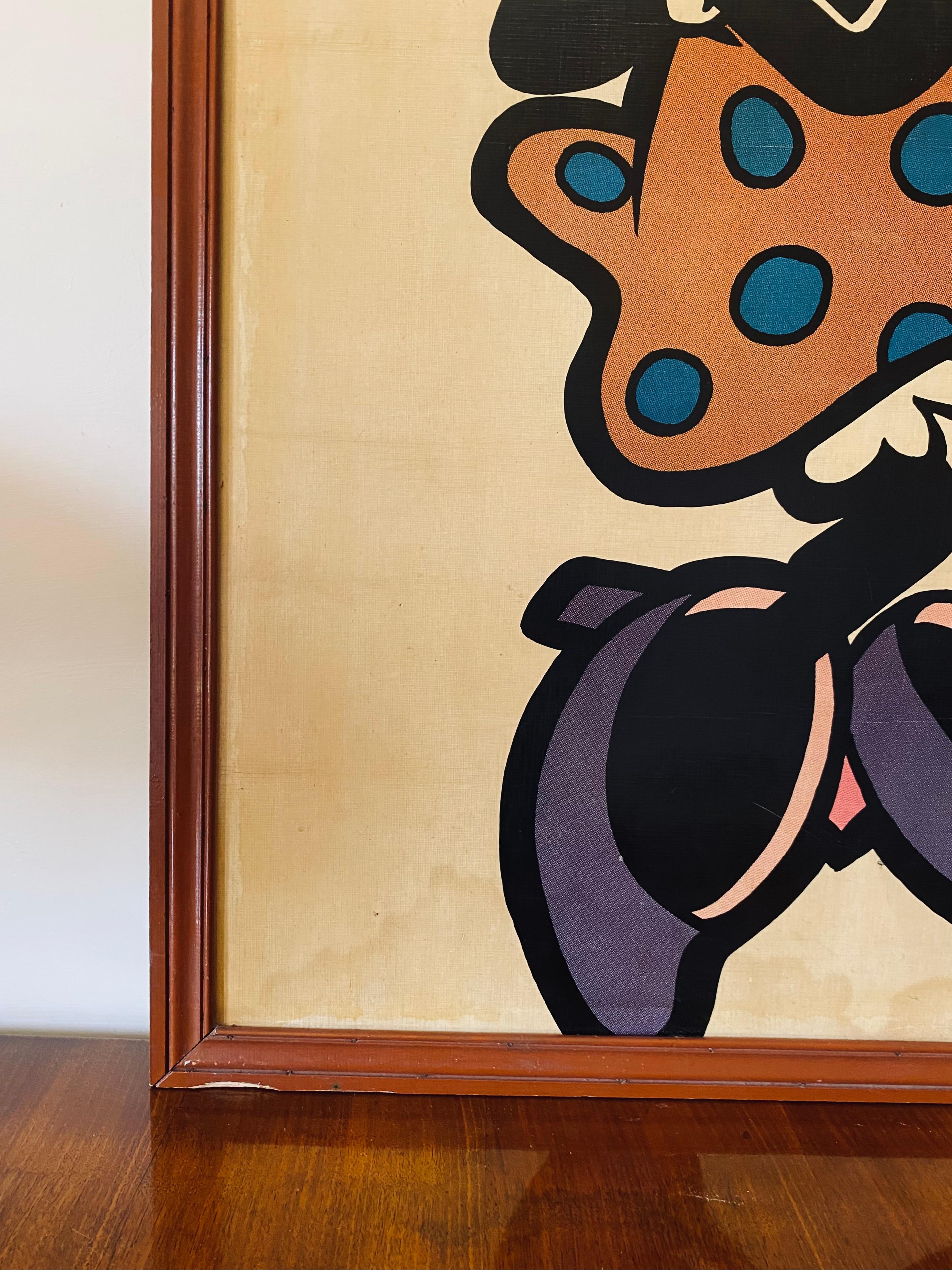 Minnie Mouse framed poster, France 1960s For Sale 5