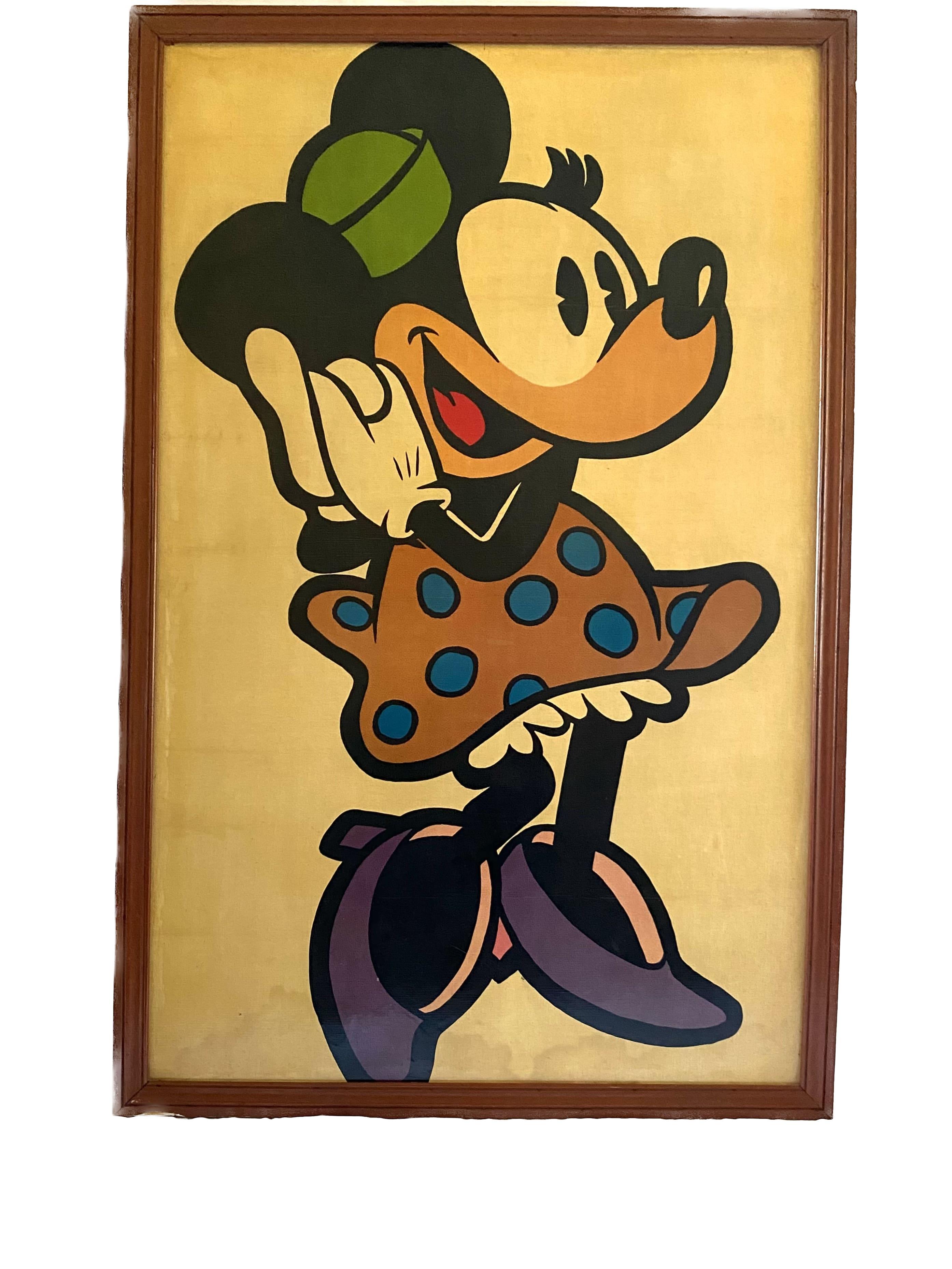 Gerahmtes Minnie Mouse-Plakat, Frankreich 1960er Jahre im Angebot 9