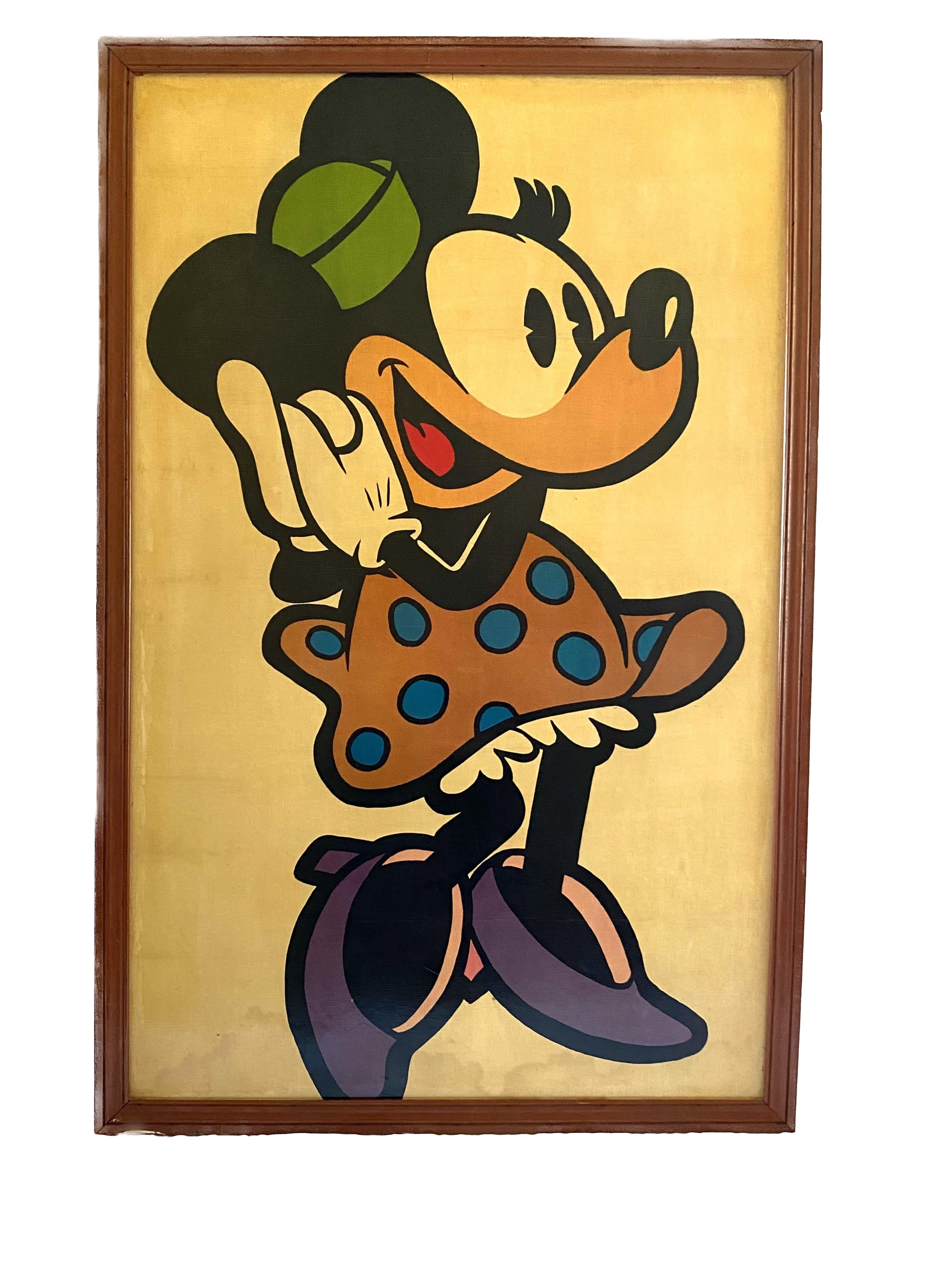 Gerahmtes Minnie Mouse-Plakat, Frankreich 1960er Jahre im Angebot 10