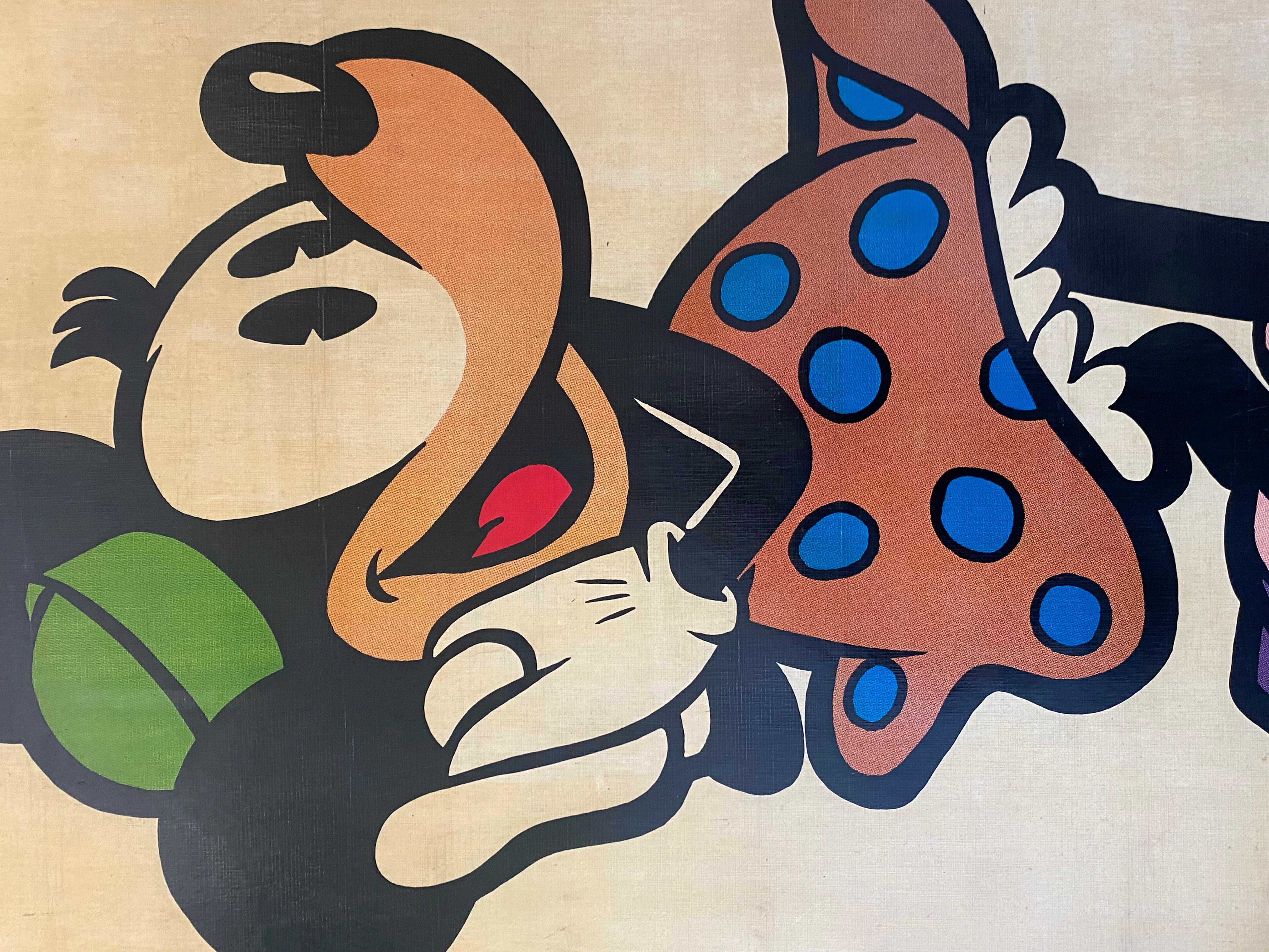 Gerahmtes Minnie Mouse-Plakat, Frankreich 1960er Jahre im Angebot 2