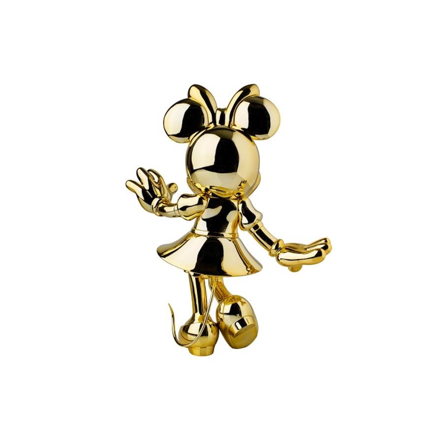 Contemporary In Stock in Los Angeles, Minnie Mouse Gold Metallic, Pop Sculpture Figurine