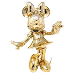 In Stock in Los Angeles, Minnie Mouse Gold Metallic, Pop Sculpture Figurine