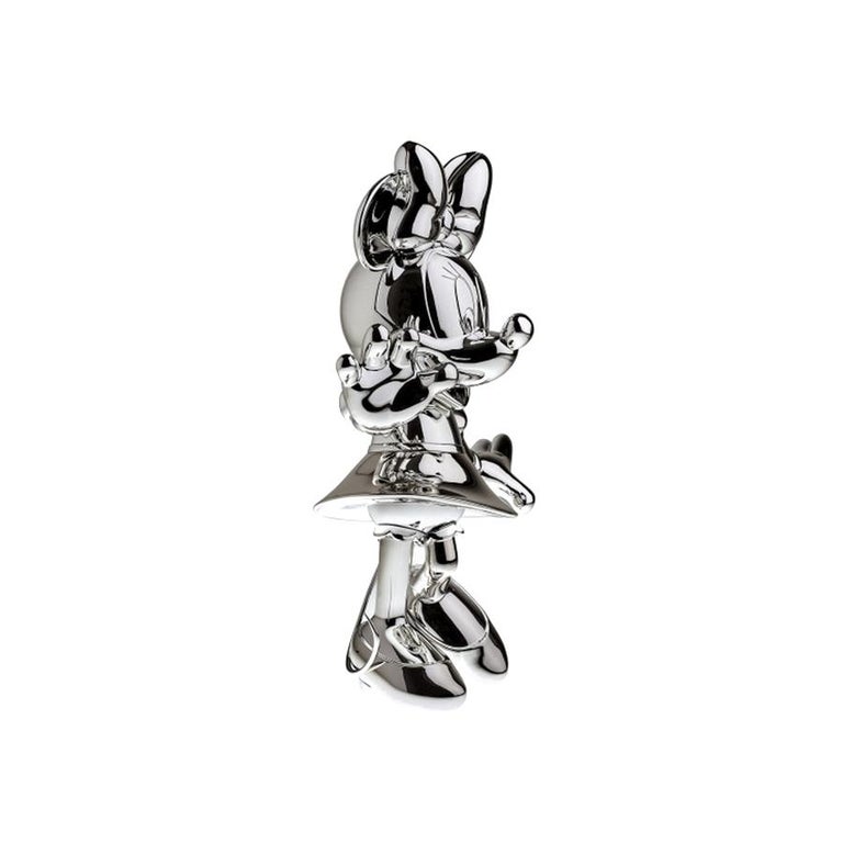 In Stock in Los Angeles, Minnie Mouse Silver Metallic, Pop Sculpture Figurine In New Condition For Sale In Beverly Hills, CA