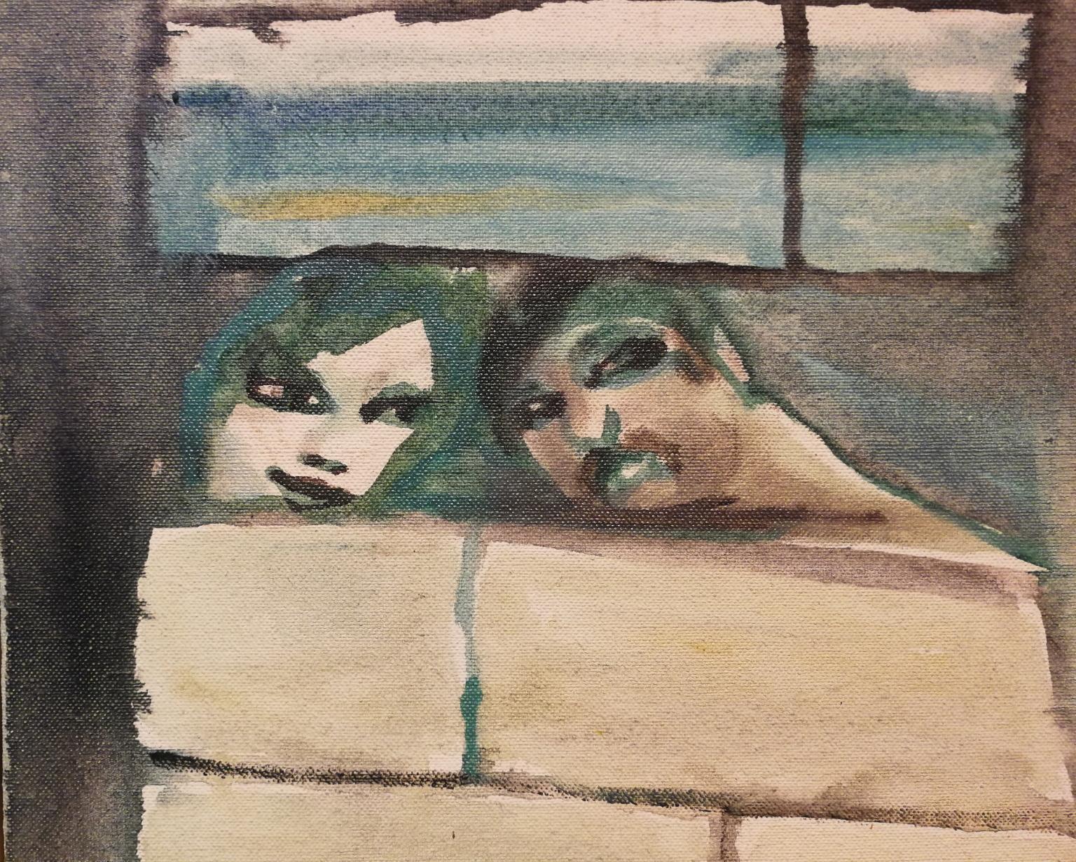 Dipinto espressionista toscano del XX secolo olio su tela - Painting Espressionista di  Mino Maccari