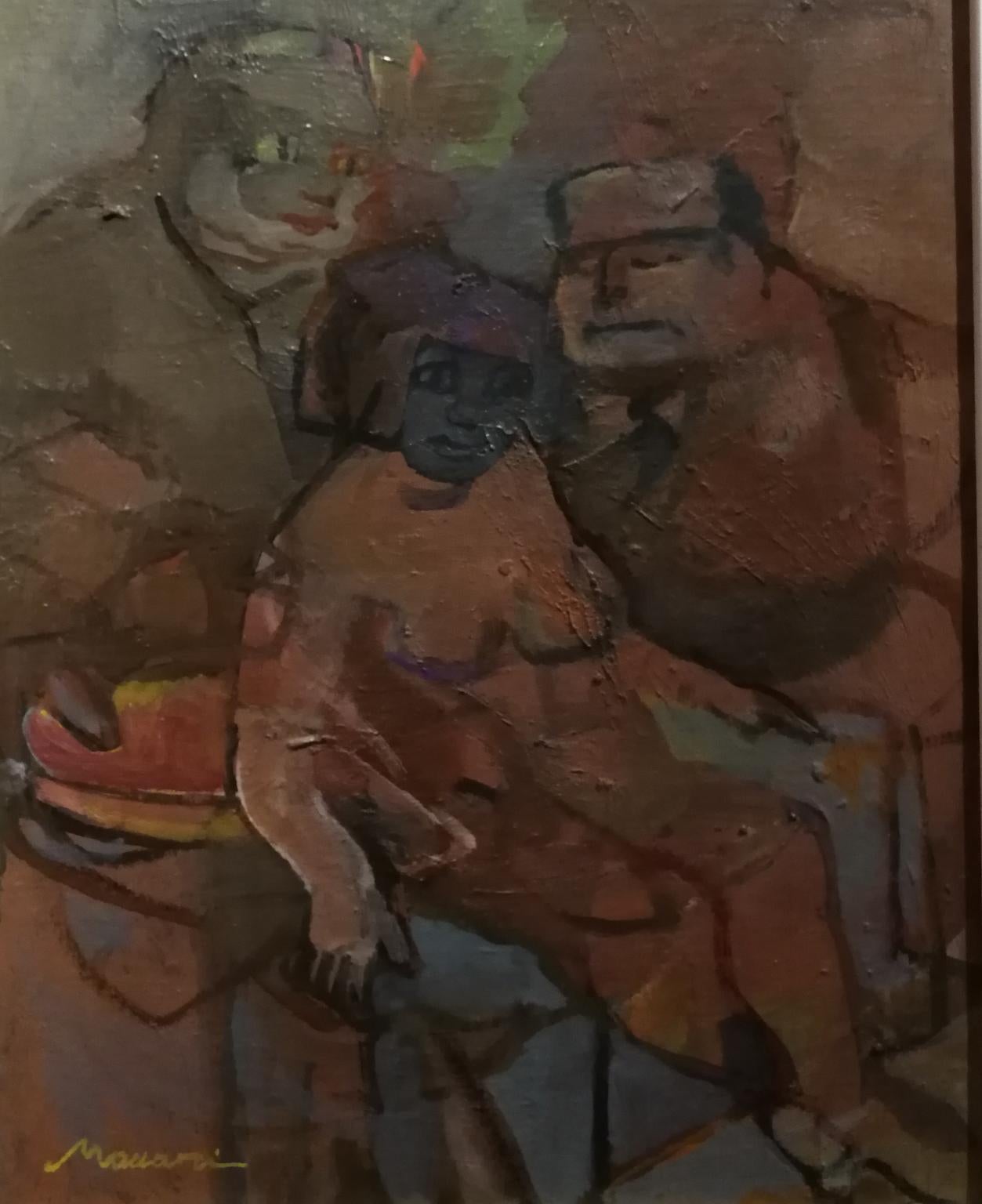 Dipinto post impressionista figurativo toscano del XX Secolo