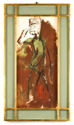The Soldier - Original Tempera by M. Maccari - 1950s