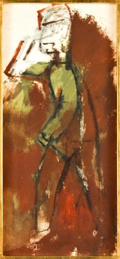 Le soldat - Tempera d'origine de M. Maccari - années 1950