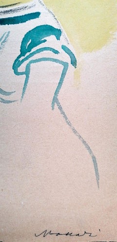 Due ritratti femminili - Tempera originale di Mino Maccari - anni '20