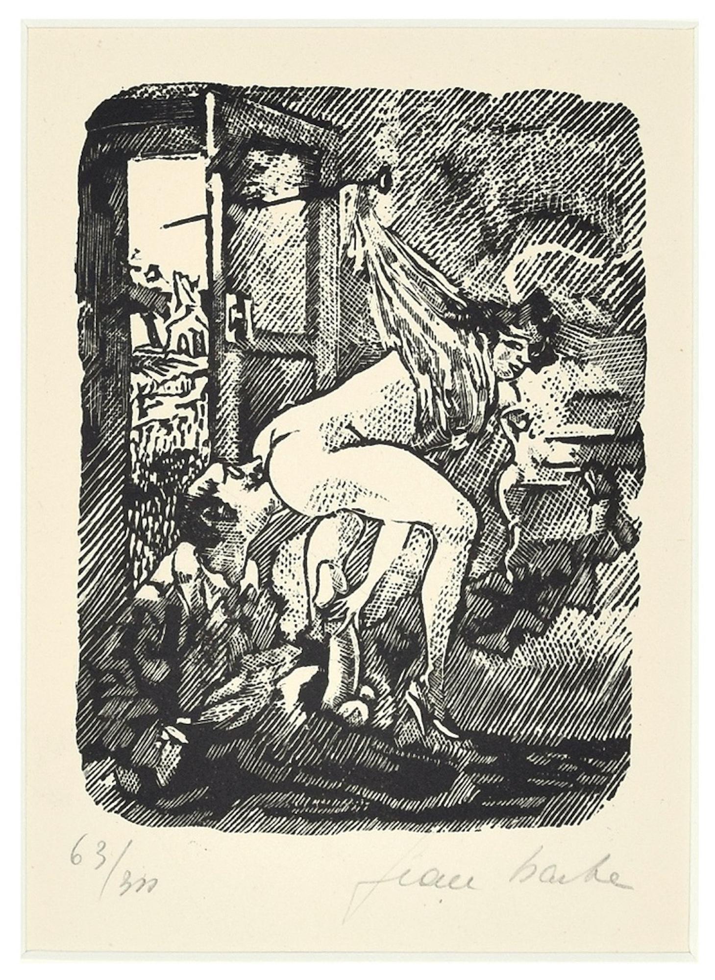 Bondage è una bellissima linoleografia in bianco e nero su carta, realizzata nel 1945 dall'artista italiano Mino Maccari.

Firmato a mano "Jean Barbe" e numerato a matita sul margine inferiore. Edizione di 300 stampe.

Dal volume "On s'amuse"