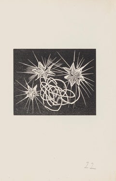 Dreamy - Original Woodcut on Paper by Mino Maccari - Mid-20th Century