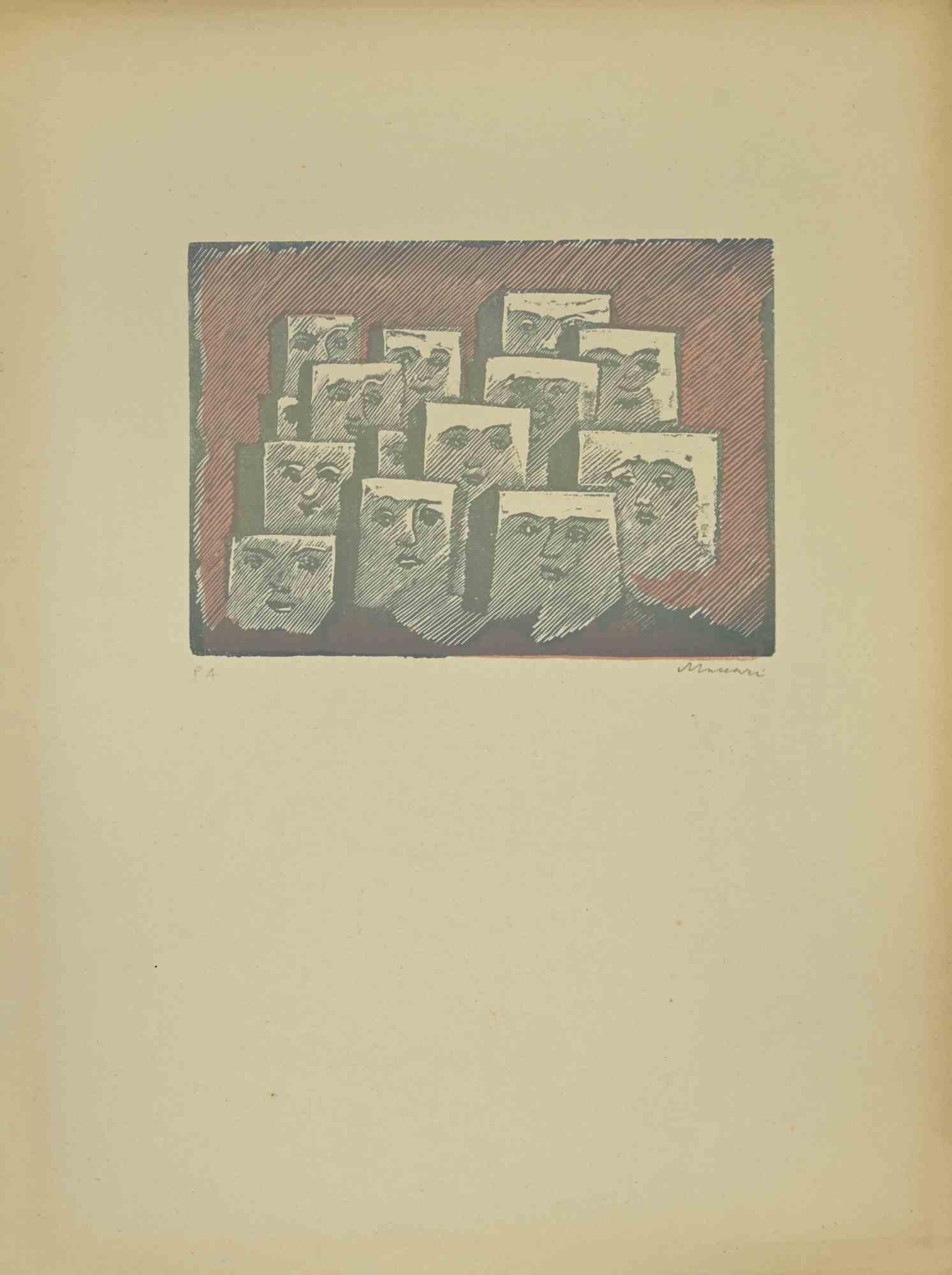 Faces is an linocut  realized  by Mino Maccari in the 1940s.

50 x 30 cm.

Handisigned in the lower right part. Edition of 12 copies.

Reference; Cat. Meloni , pag 367, n.1741.

Good conditions.

 

Mino Maccari (Siena, 1924-Rome, June 16, 1989) was