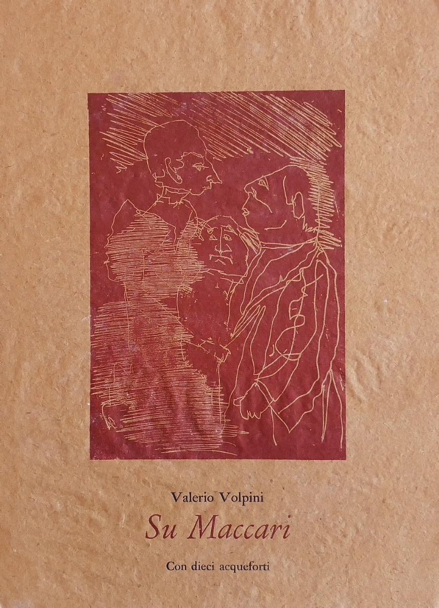 Figures is an original modern artwork etching on paper realized by the Italian artist Mino Maccari (Siena, 1898 - Rome, 1989) as cover of the volumed dedicated by Valerio Volpini to a suite of his graphic works.

Very good conditions. 
 
Figures is